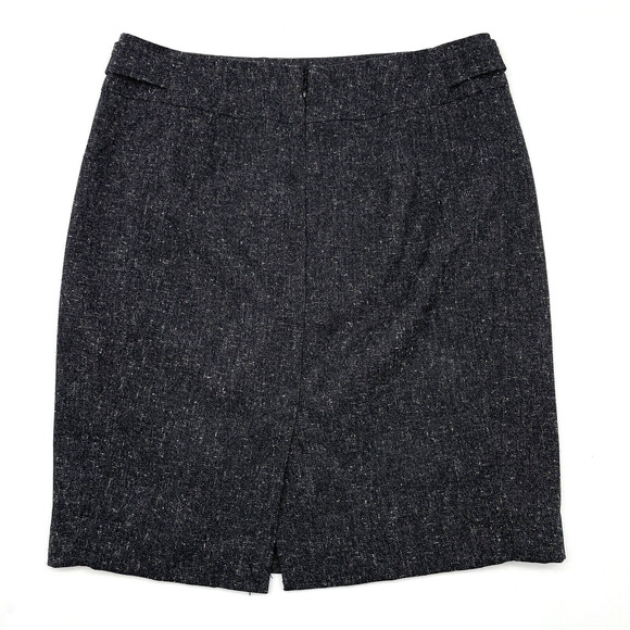 Rafaella Black Tweed-Style Polyester Straight Pencil Skirt Women's 4 30x20" - Picture 9 of 12